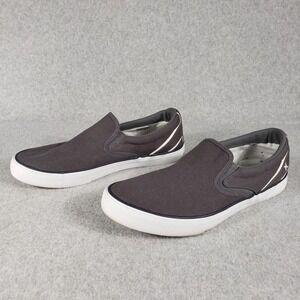 Hurley Arlo Slip On Canvas Shoes Men's Size 11M Gray Low Top Sneakers‎ Casual